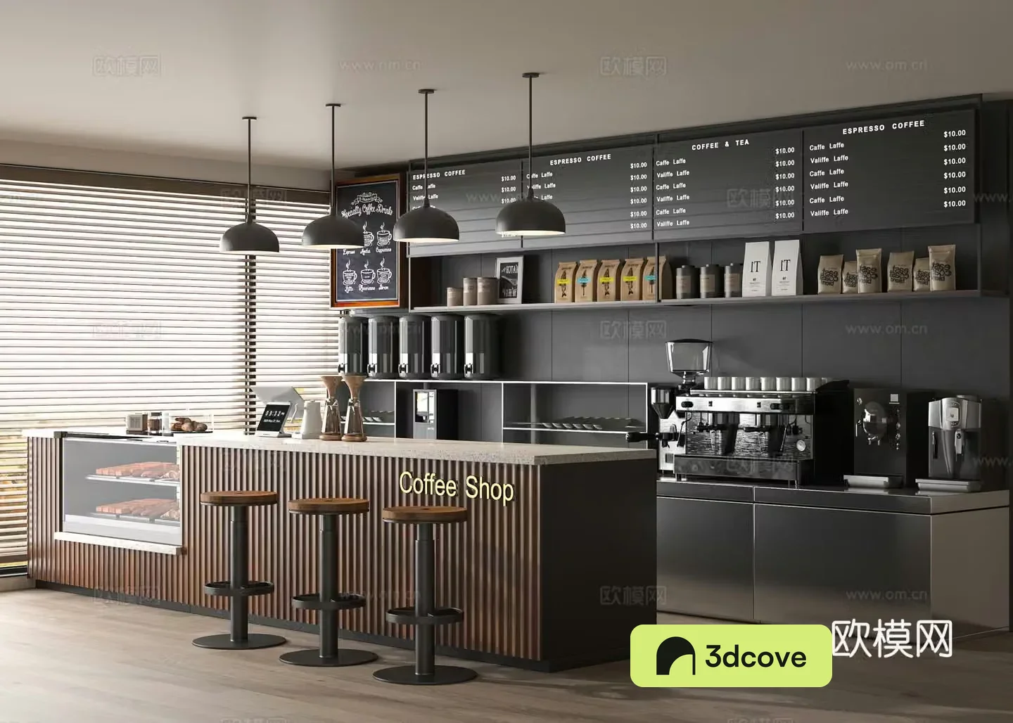 Modern cafe
