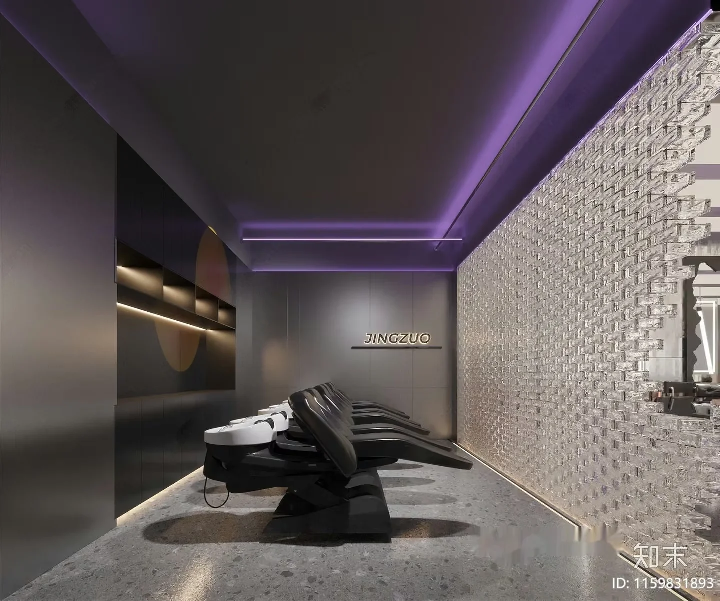 Modern Salon Chair 3D Model – 14706 – VRAY Render