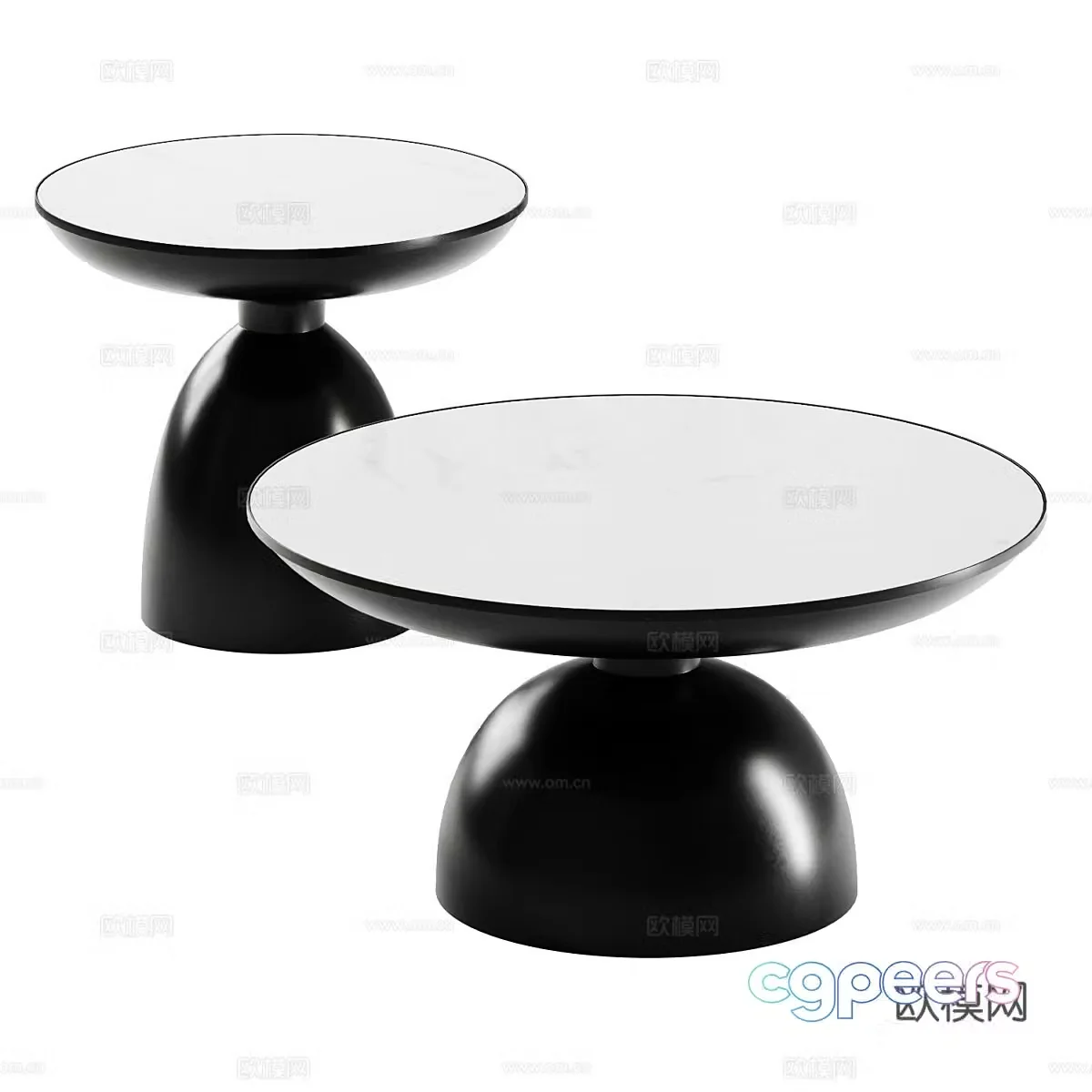 Modern Italian Nofon major and Nofon mid coffee 3d model