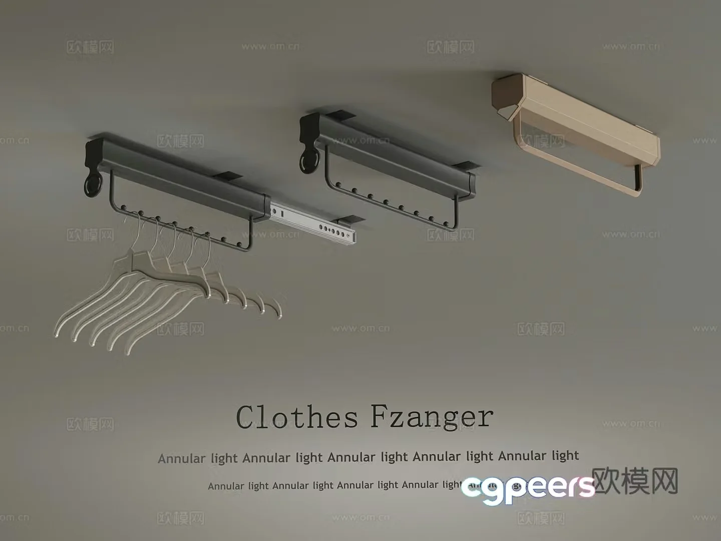 Clothes rack modern clothes rack 3d model