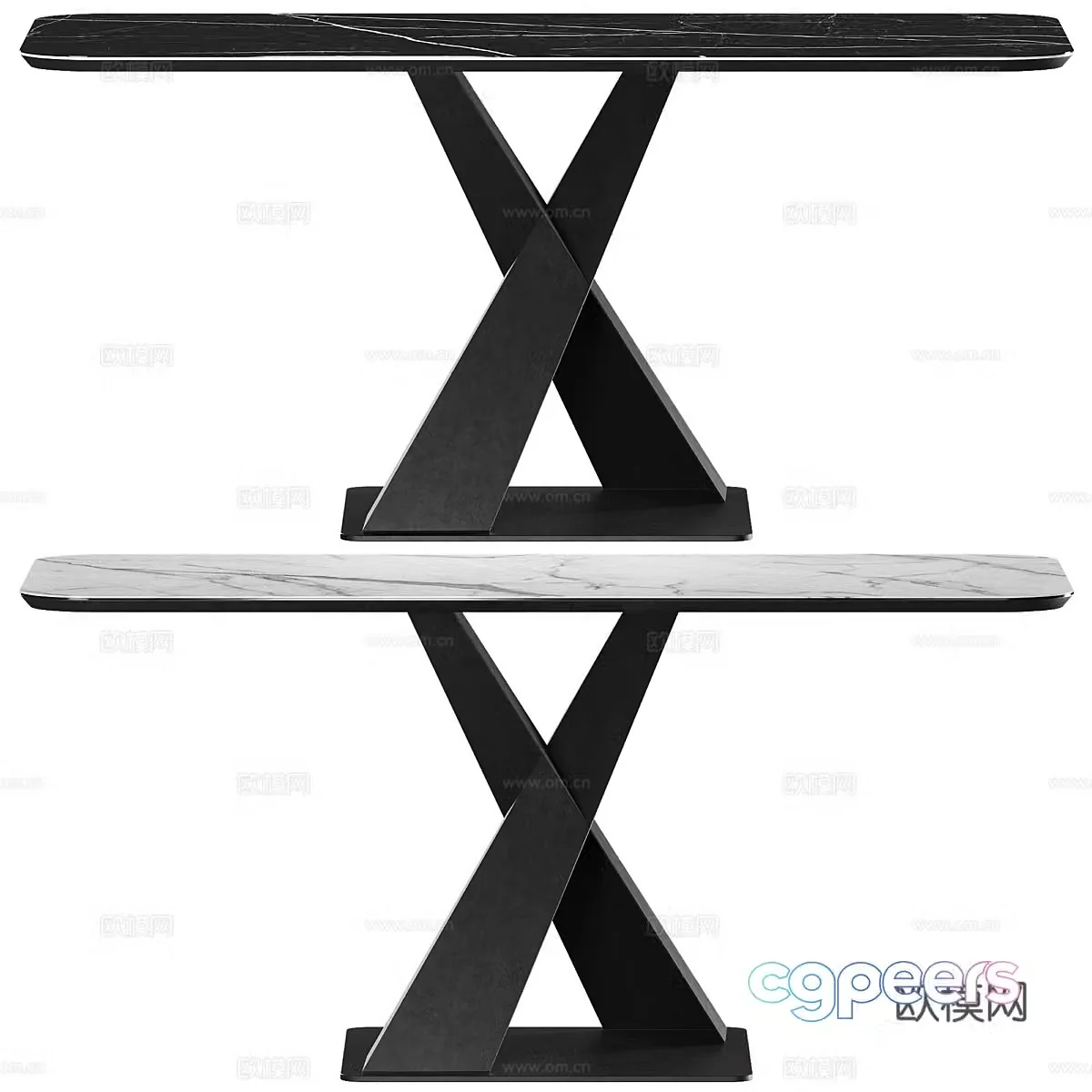 Modern Italian X-FORM2 dining table 3D model