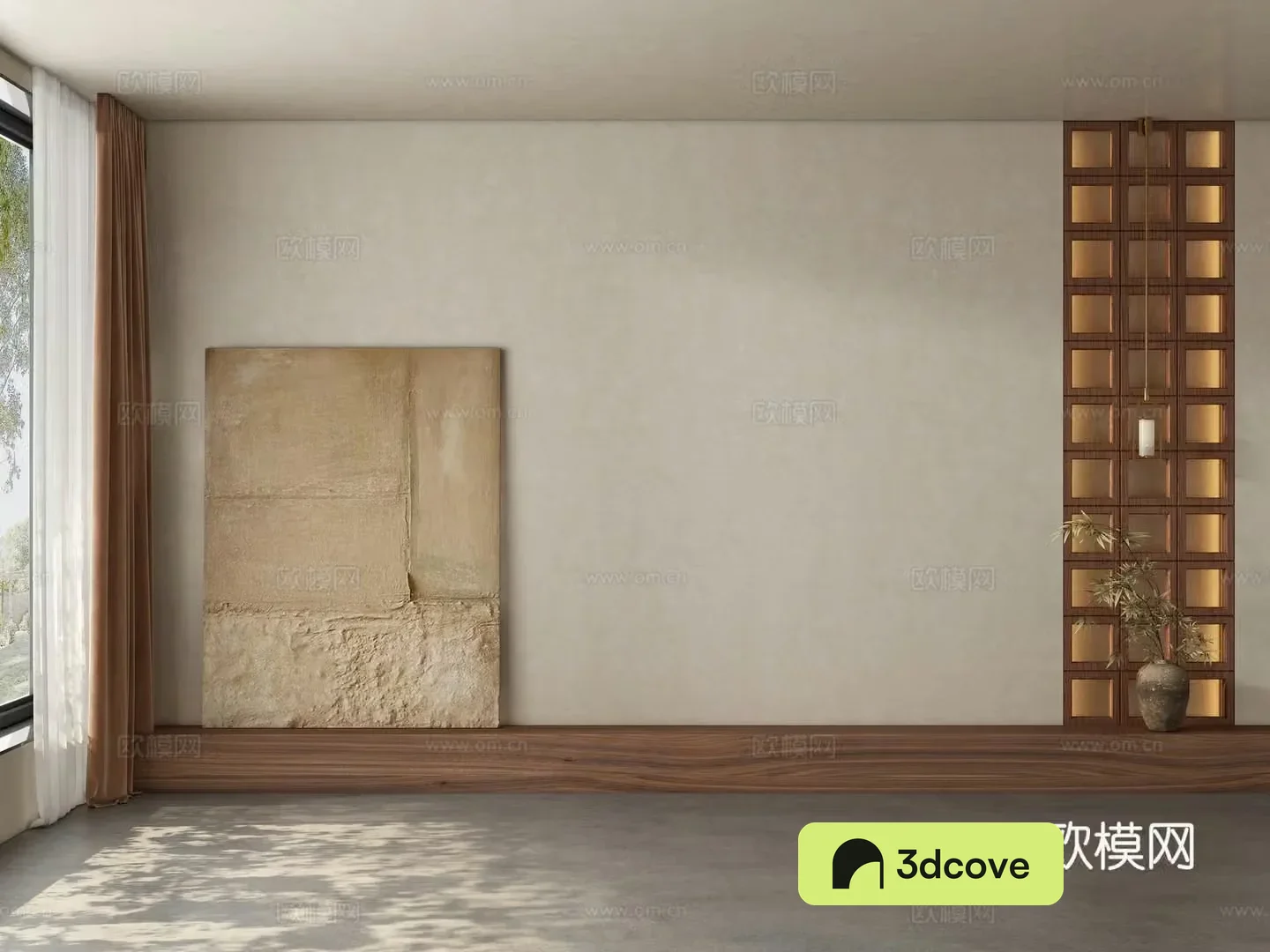 Modern medieval style restaurant tea room background wall