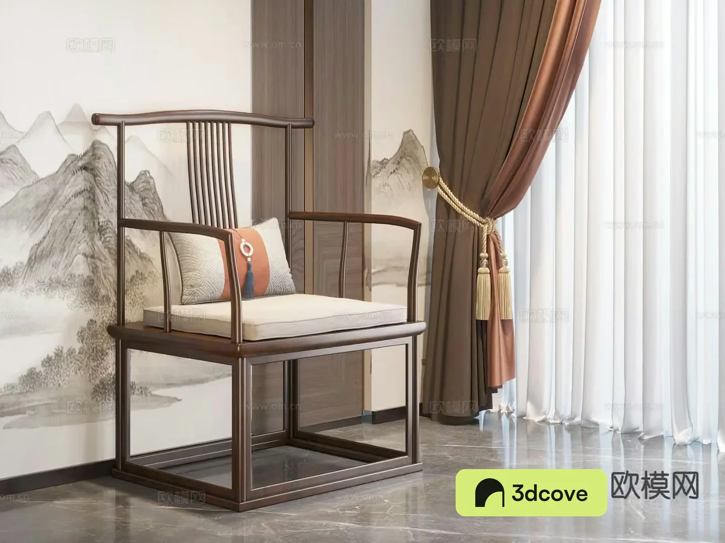 New Chinese style chair Taishi chair