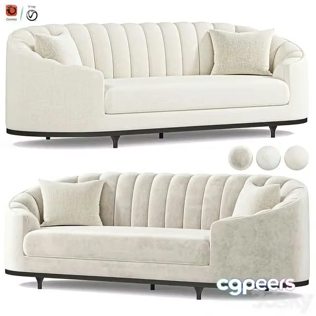 3ds Max Free – Sofa agostino by eichholtz