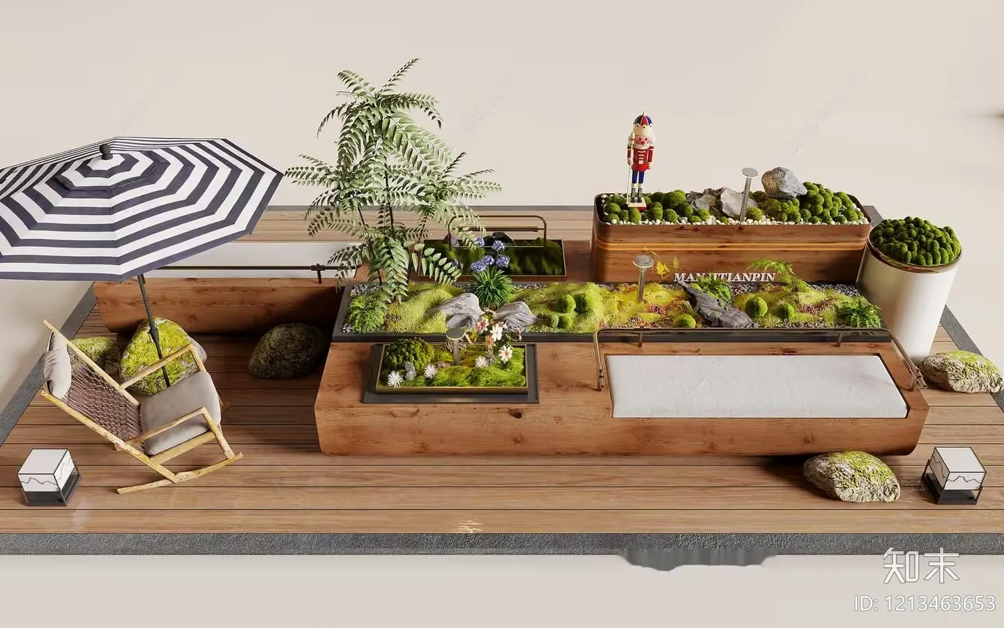 Modern Terrarium Display 3D Model – 13114 – VRAY Render