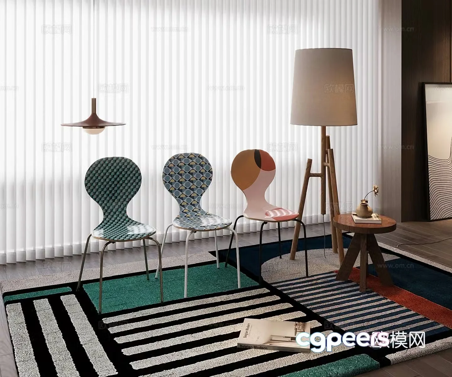 Modern leisure chair 3d model