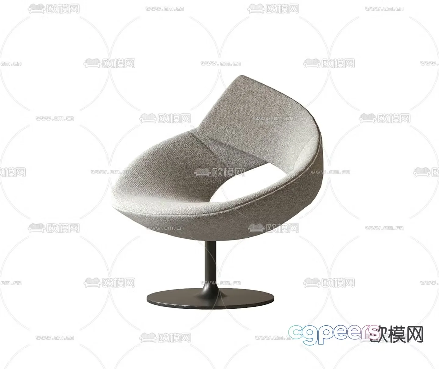 Modern chair leisure chair 3d model