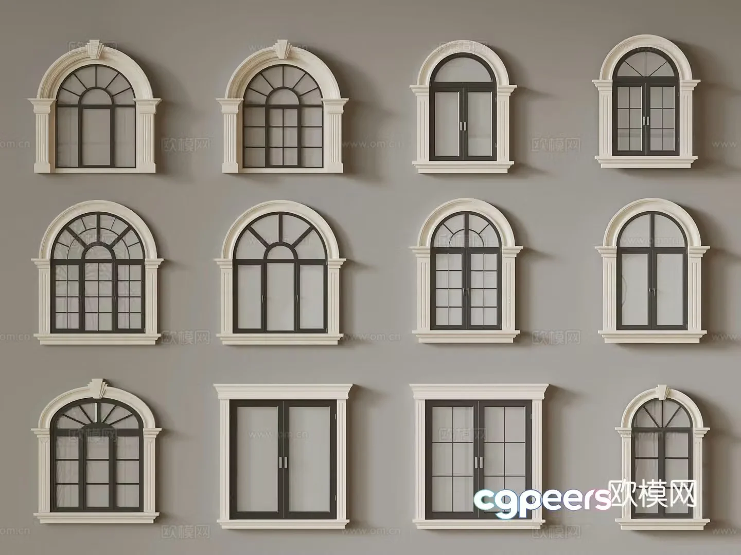 Modern window 3d model