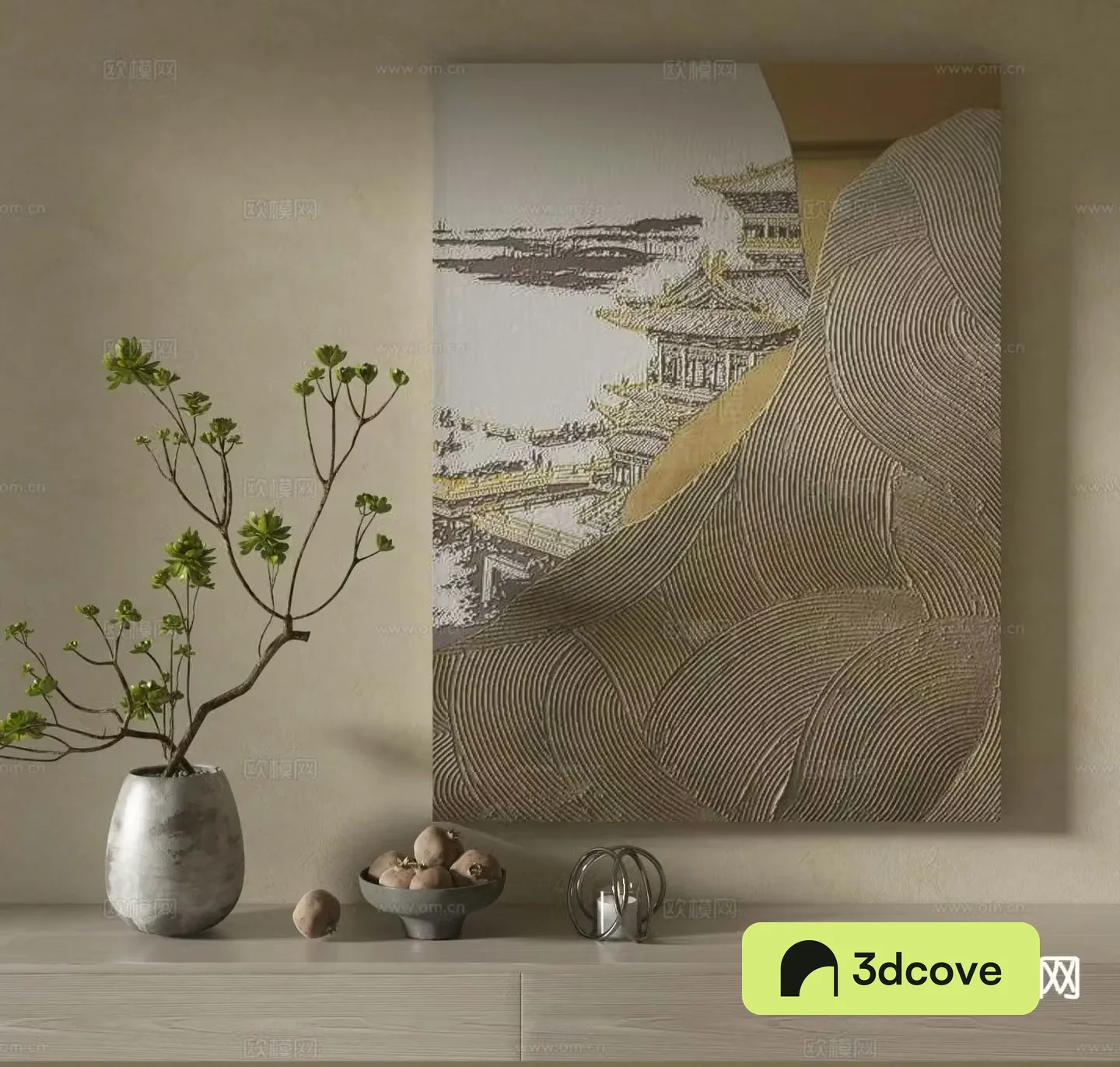 Chinese architectural painting texture decorative painting