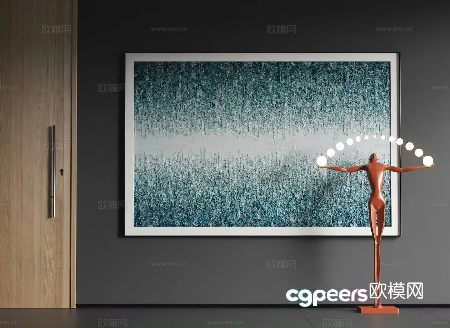 Modern large-scale hanging paintings Modern abstract hanging paintings Modern simple hanging paintings 3d model