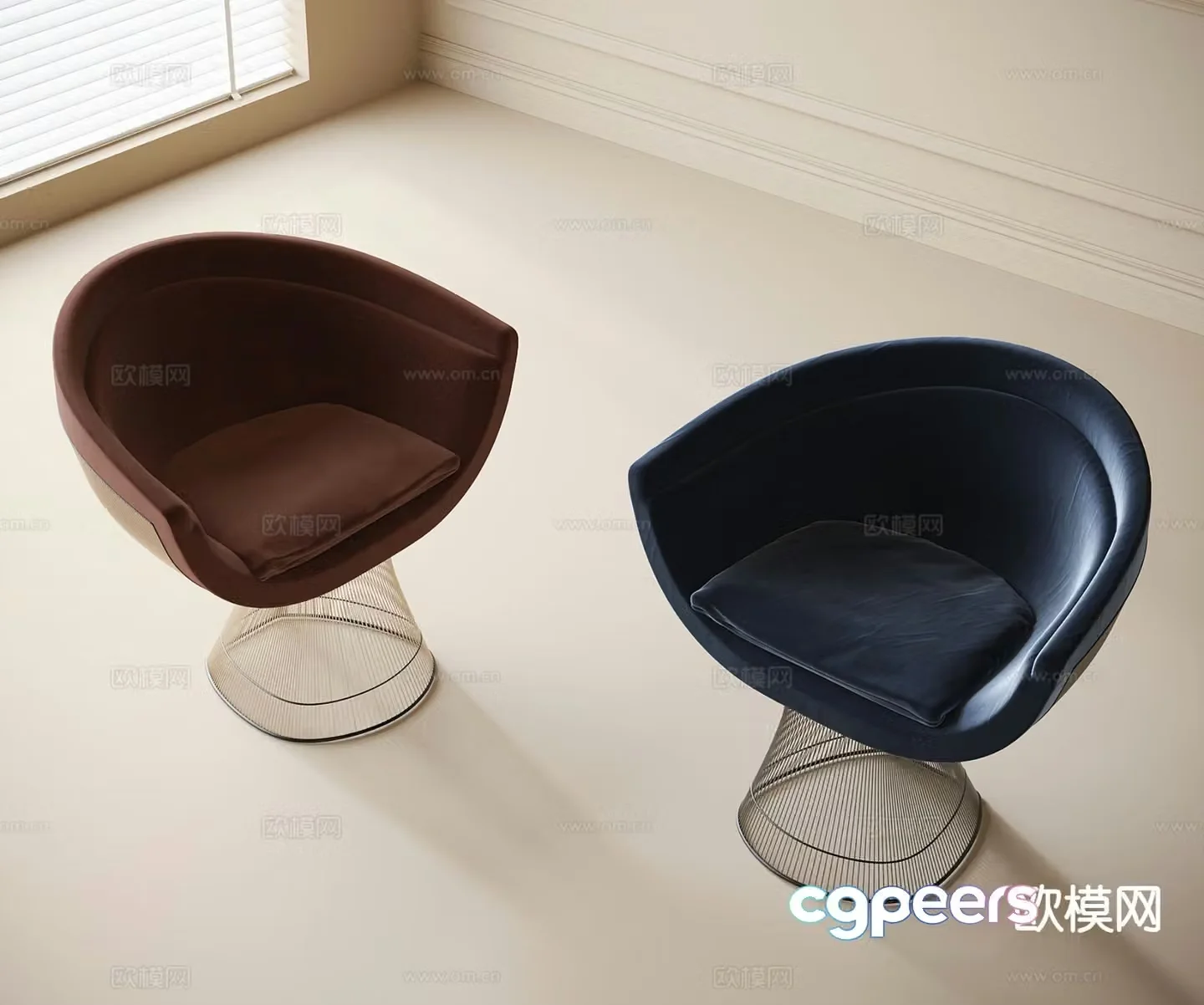 Modern lounge chair 3d model