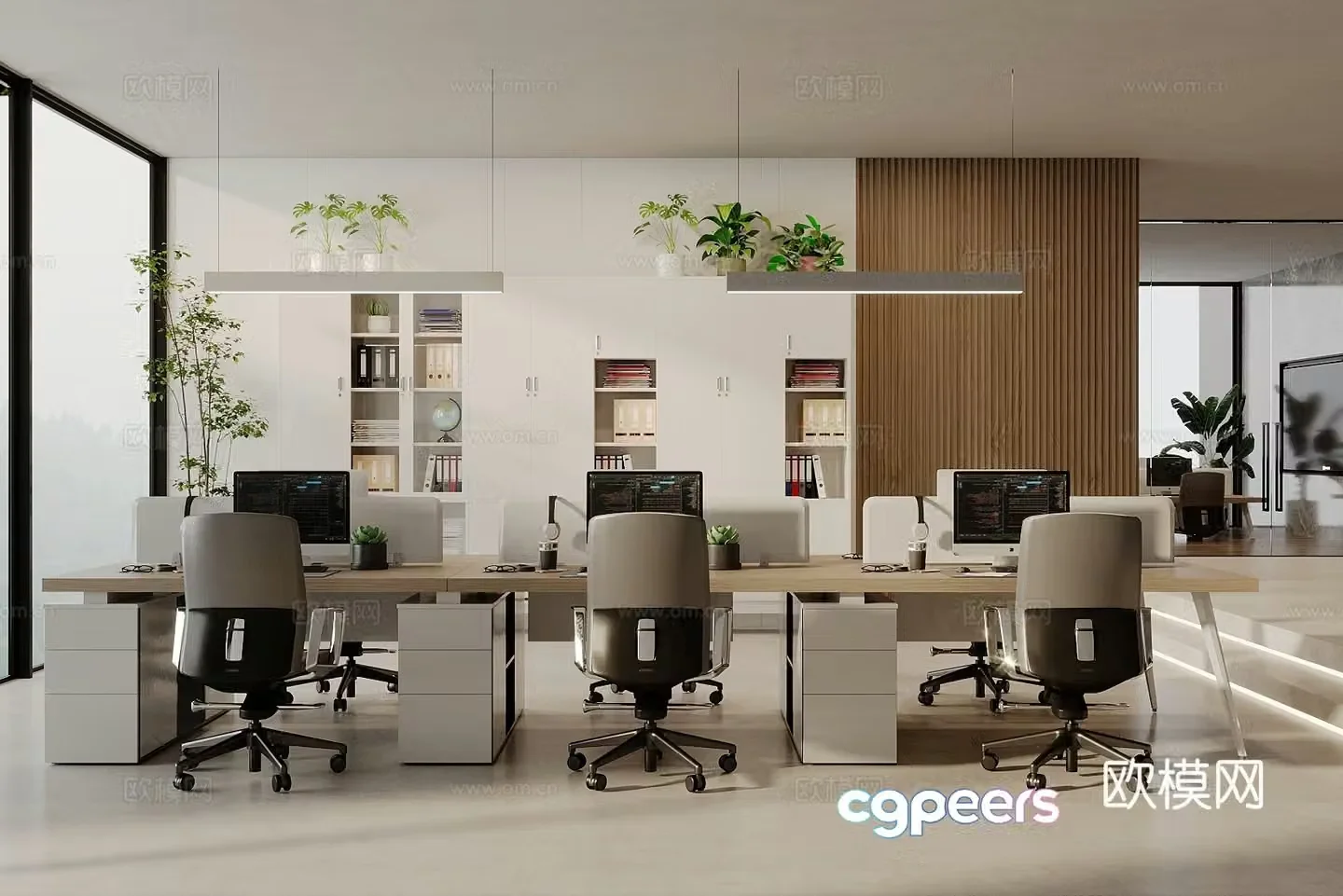 Modern office 3d model