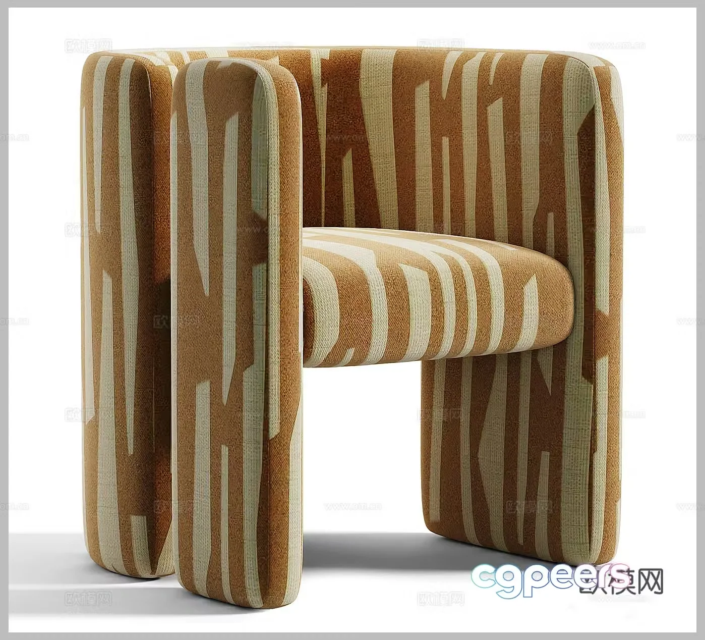 Art single chair Art dining chair Art book chair Retro single chair Fabric single chair Fabric dining chair 3d model