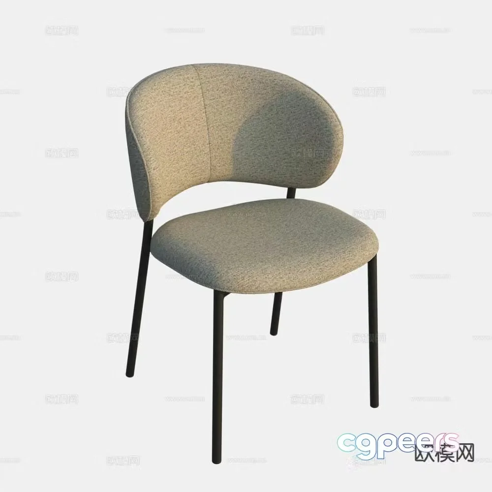 Modern chair leisure chair 3d model