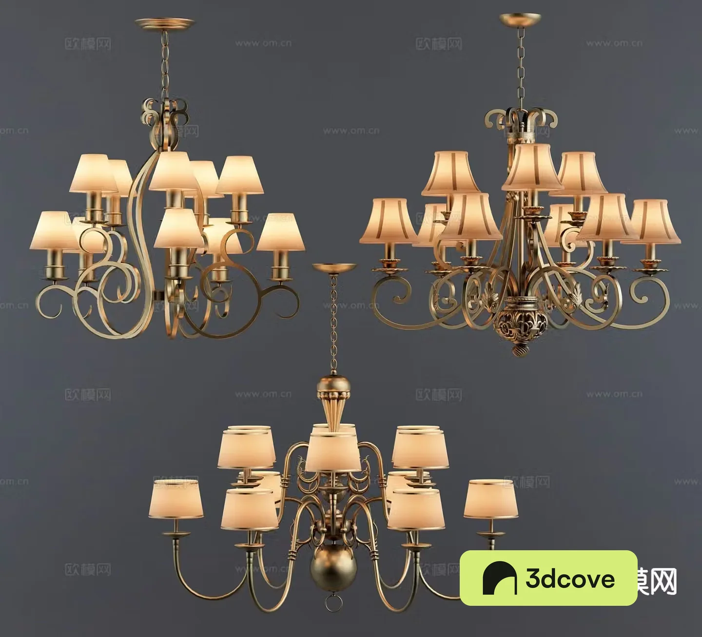 Simple European chandelier art chandelier