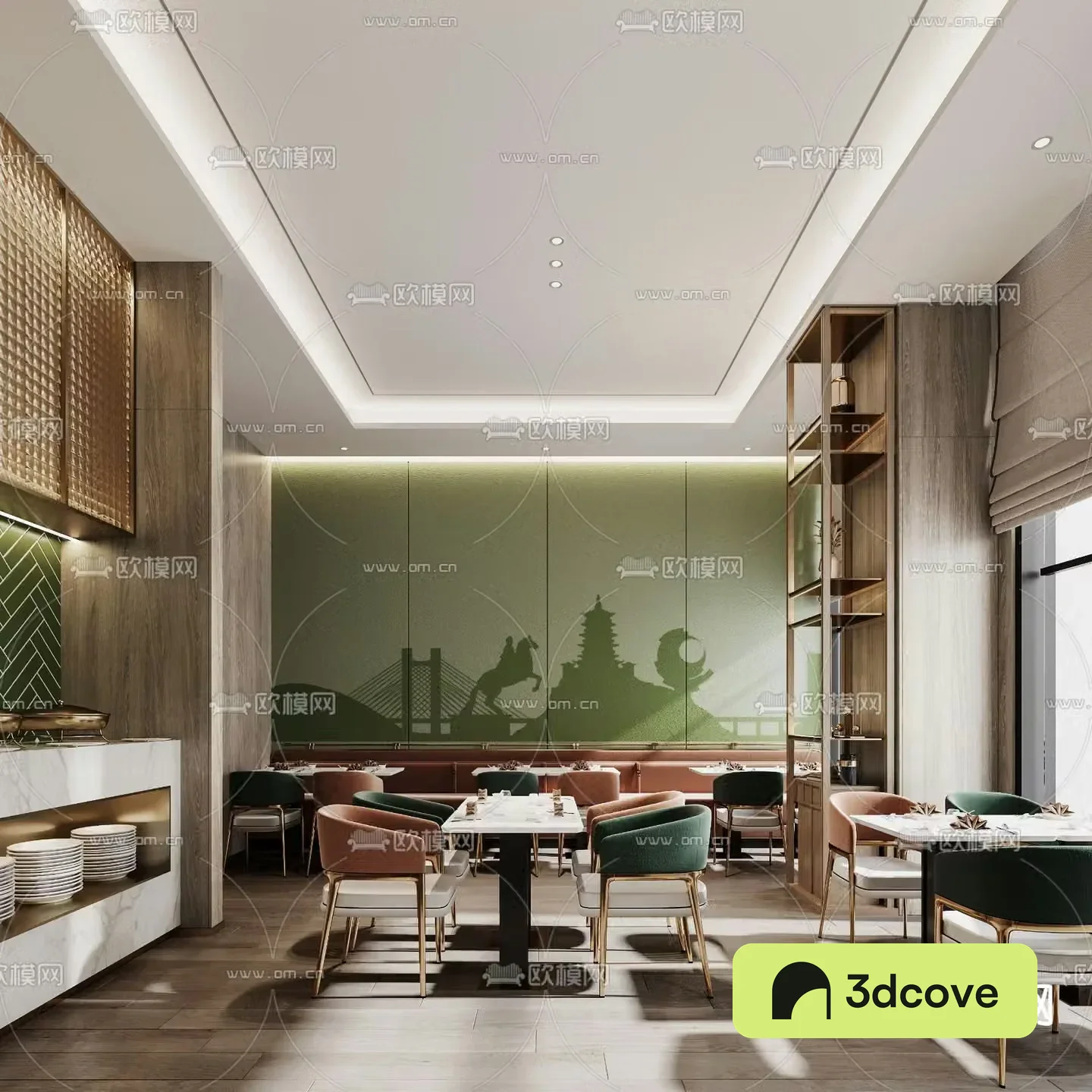 Hotel lobby bar cafeteria