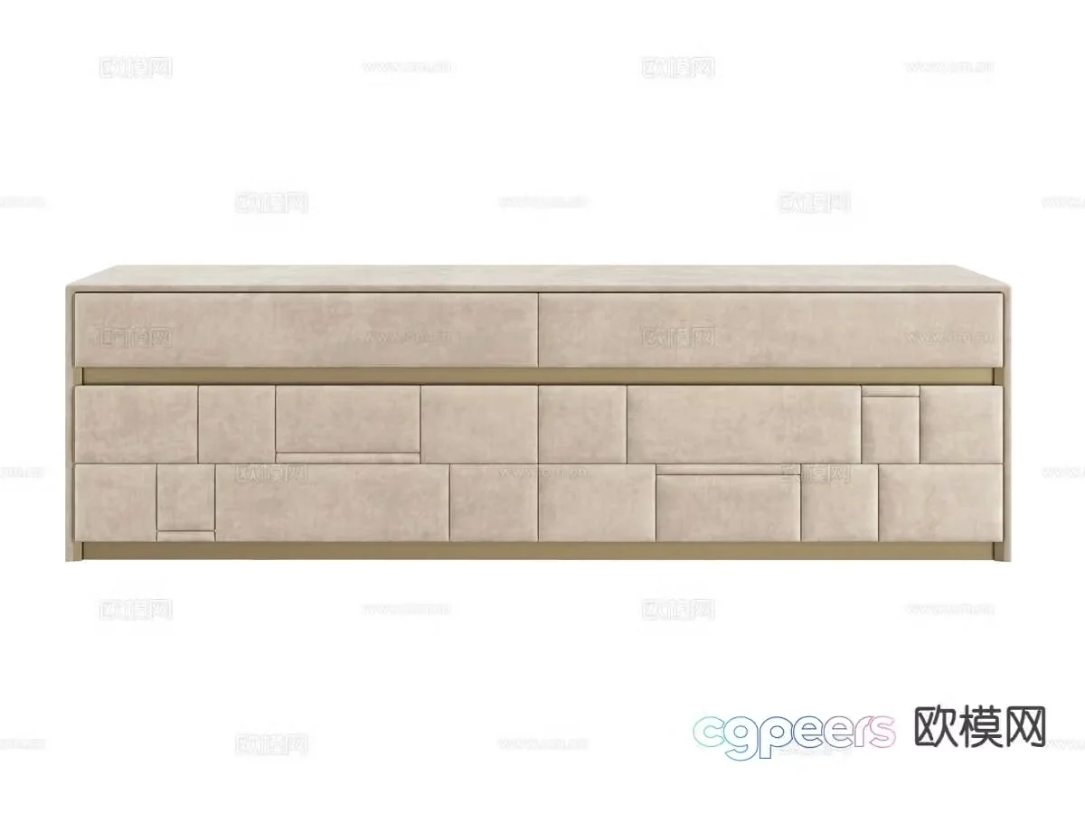 visionnaire- Light luxury chest of drawers side cabinet side cabinet 3D model