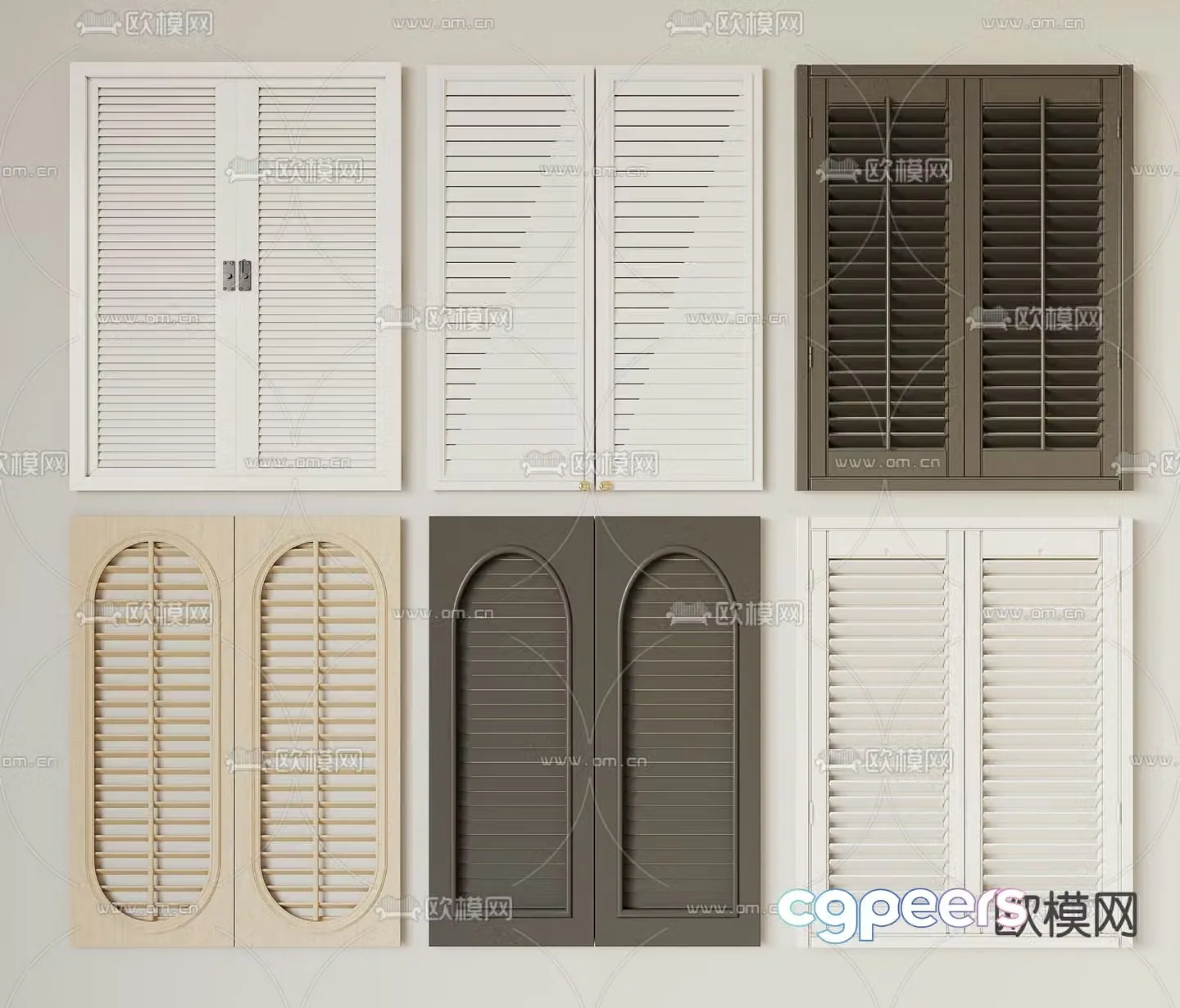 Modern blinds 3d model