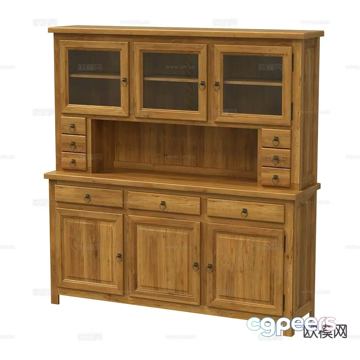 Nordic simple sideboard 3d model
