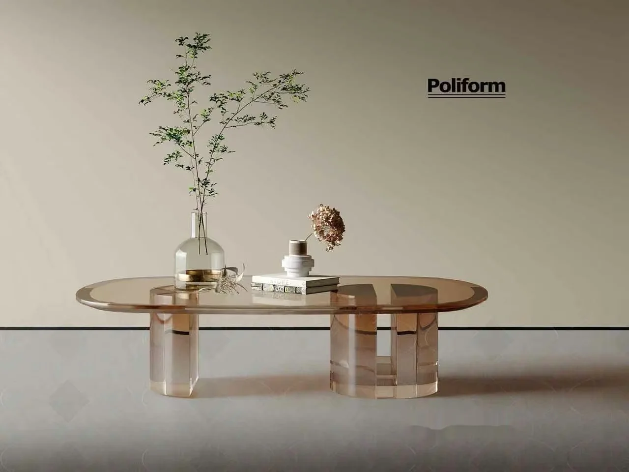 Modern Glass Coffee Table 3D Model – 2963 – VRAY Render