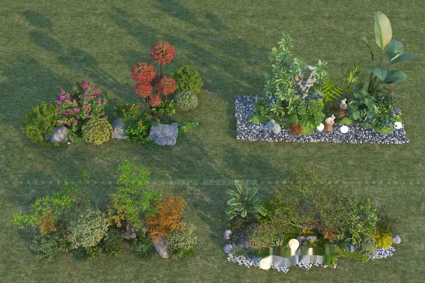 A Garden Design 3D Model – 20748 – VRAY Render