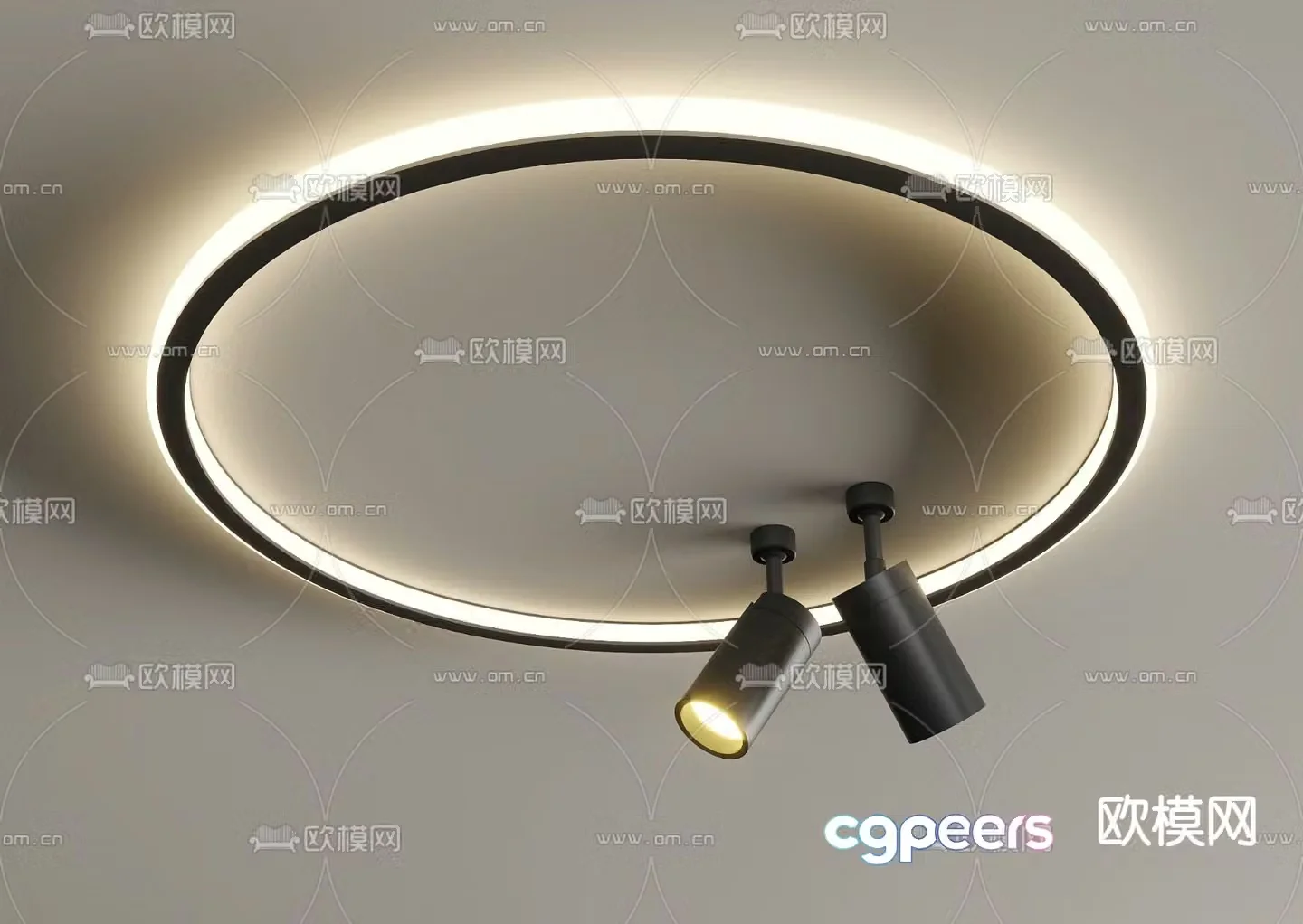 Creative ceiling lamp living room lamp 3d model