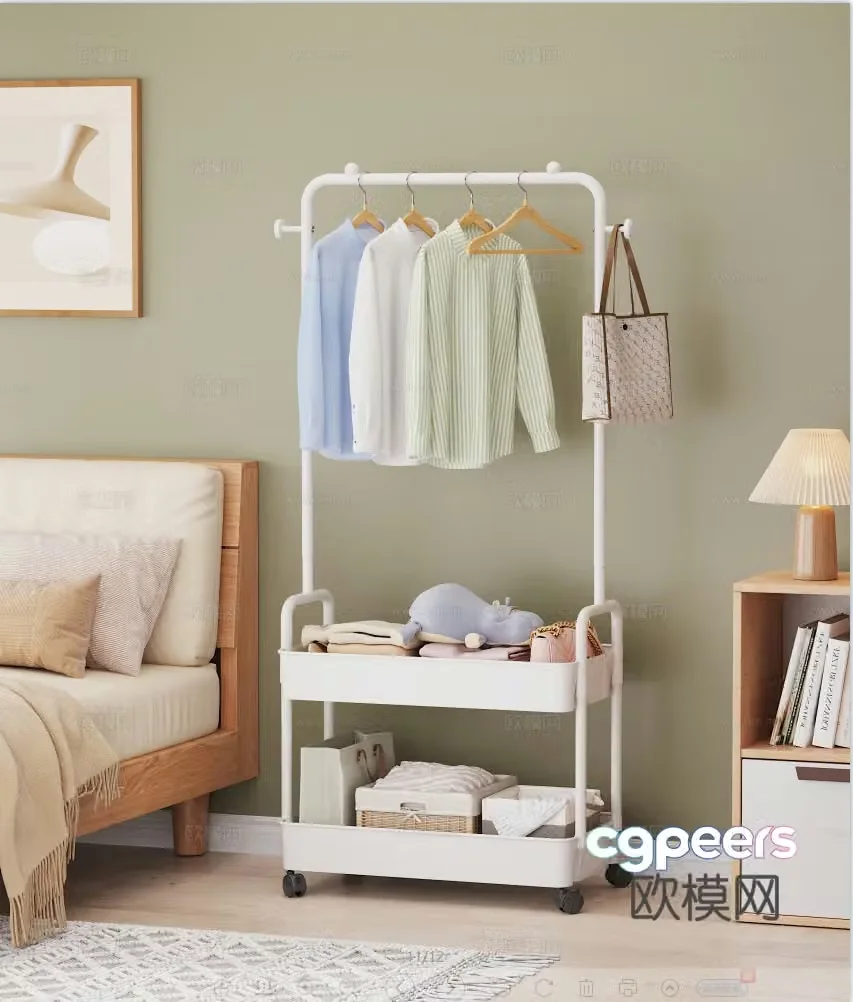 Modern clothes hanger clothes hanger 3d model