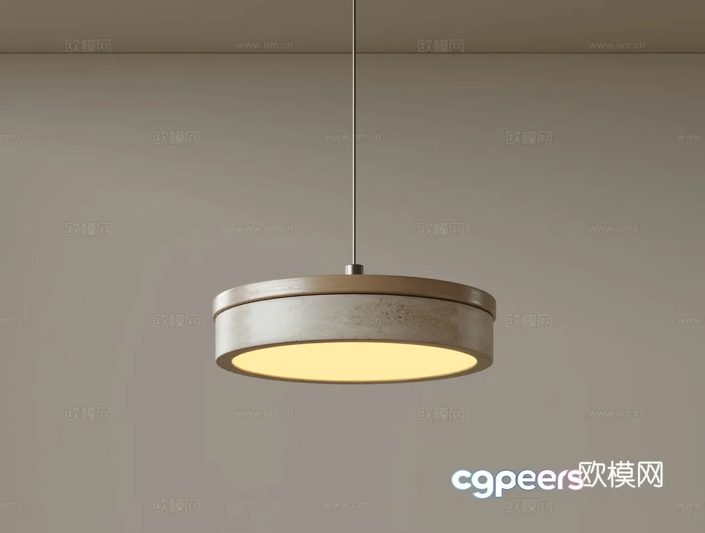 Modern single head chandelier bedside chandelier 3d model