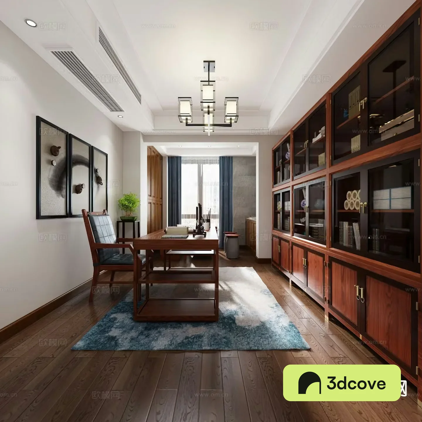 New Chinese style study