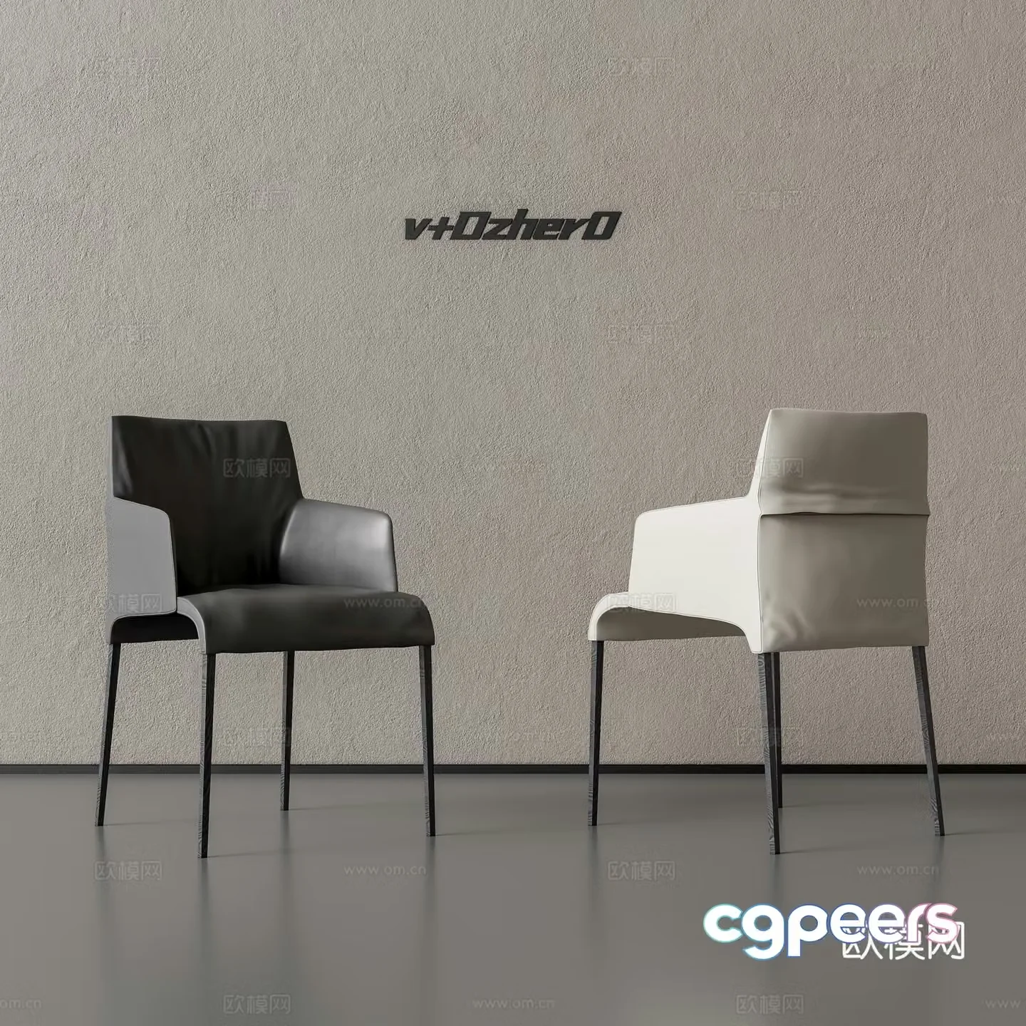 Modern single chair 3d model
