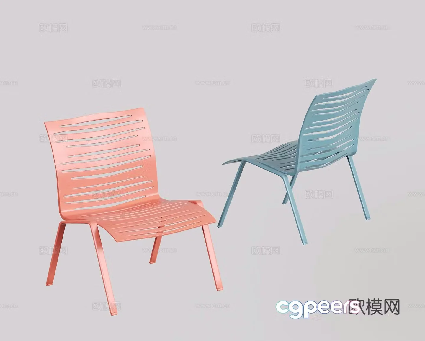 Modern chair leisure chair 3d model