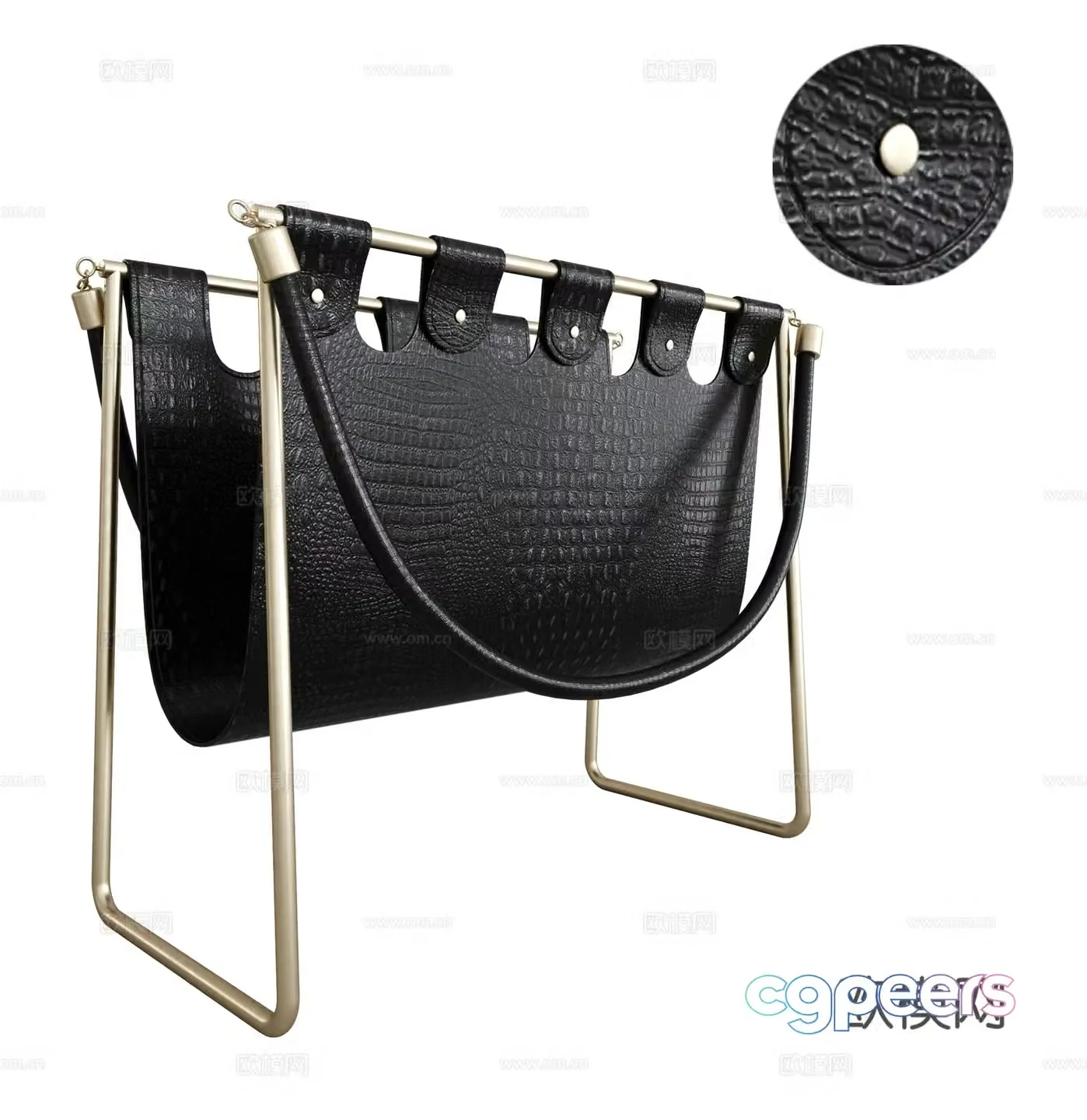 Magazine Bookshelf Sofa side table 3D model