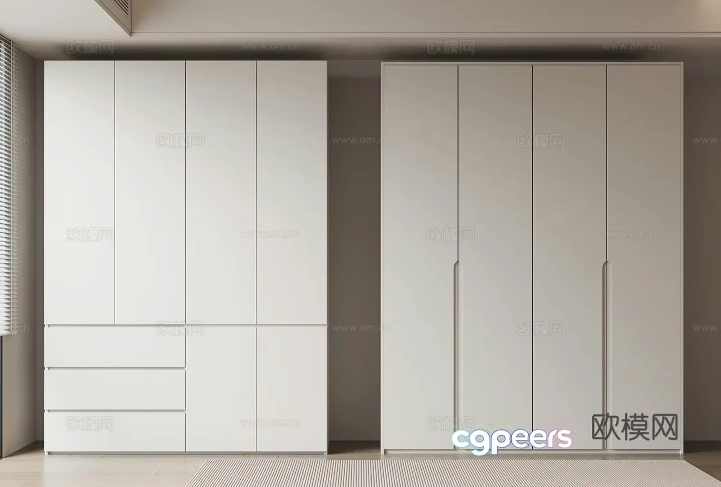 Wardrobe Modern Wardrobe Simple Wardrobe 3D Model