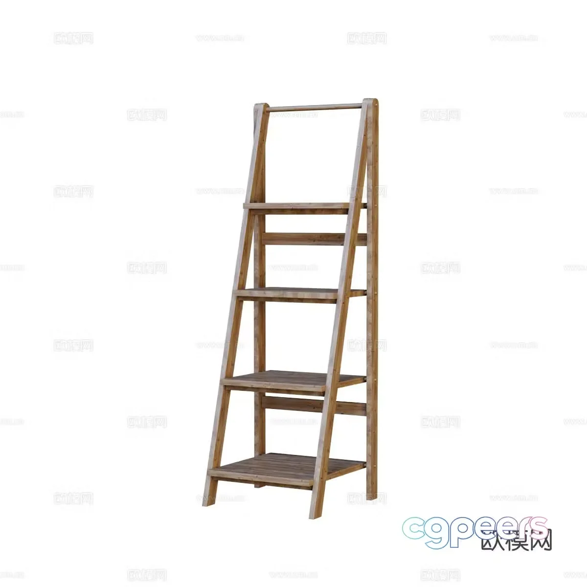 Nordic storage rack display rack display rack 3d model