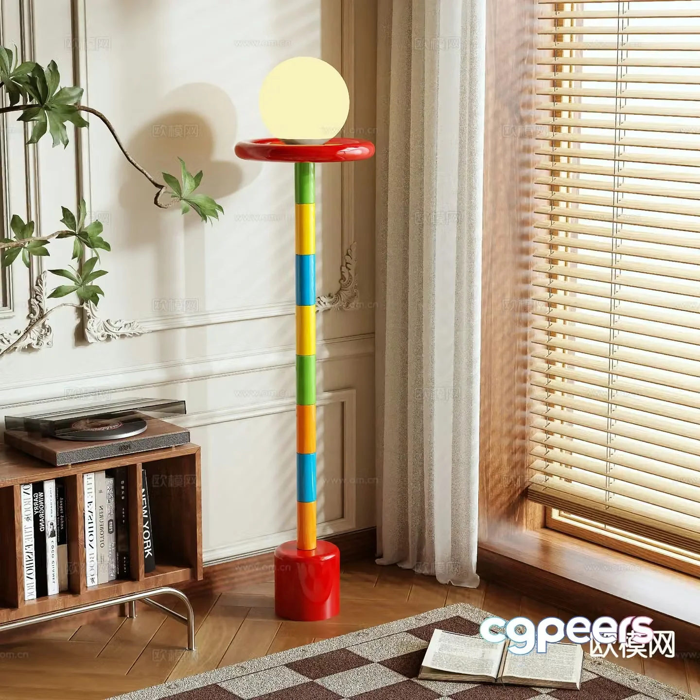 Bauhaus floor lamp Memphis floor lamp 3d model