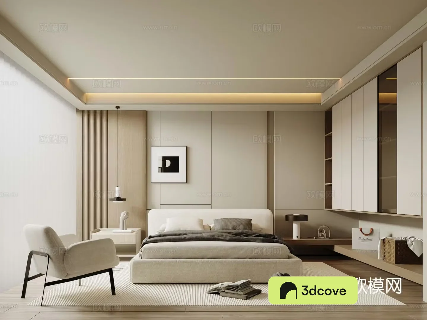 Modern minimalist bedroom master bedroom