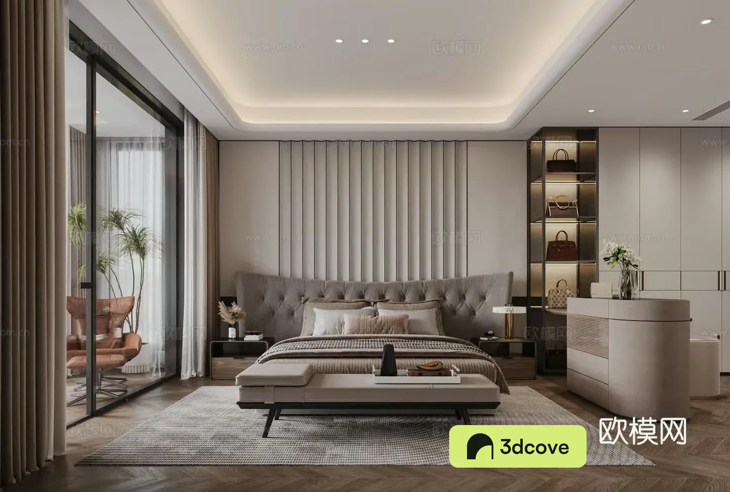 Modern bedroom Daoheng design