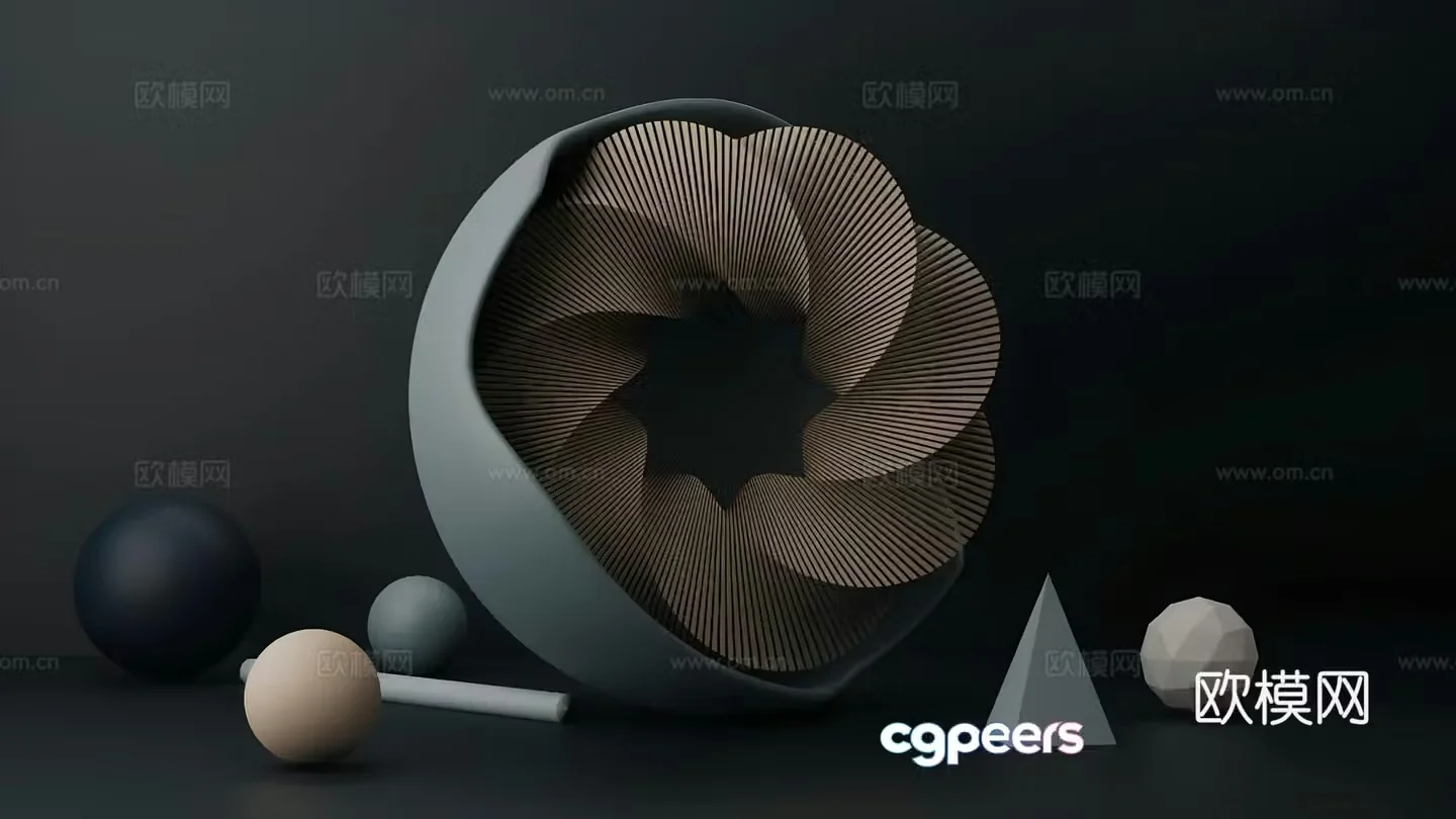 Special shape spiral ornament 3D model