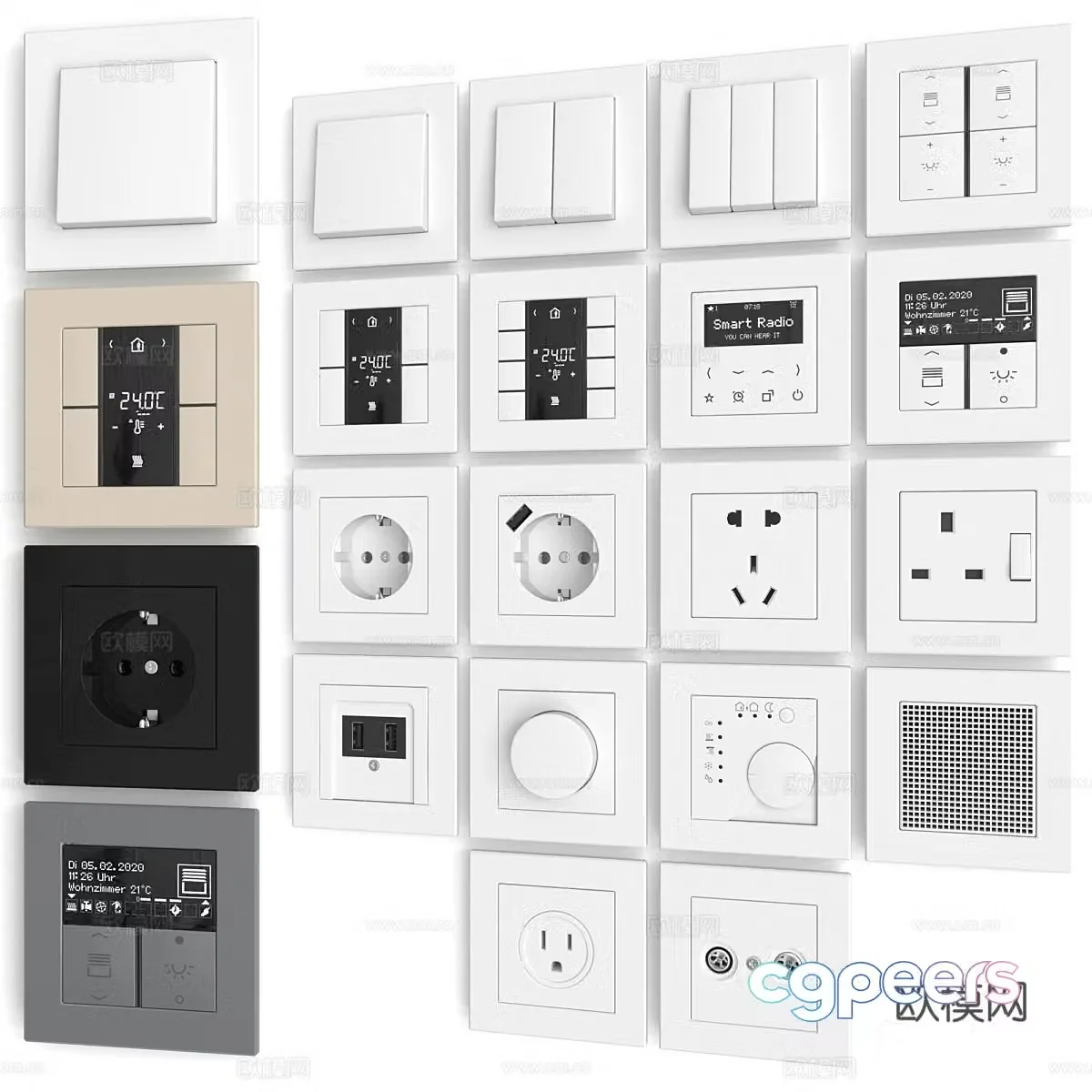 Switch socket 3d model