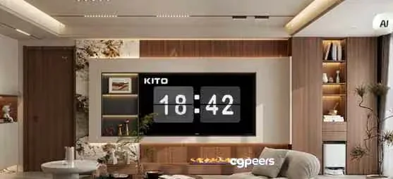 Modern Living Room 3D Model – 19770 – VRAY Render