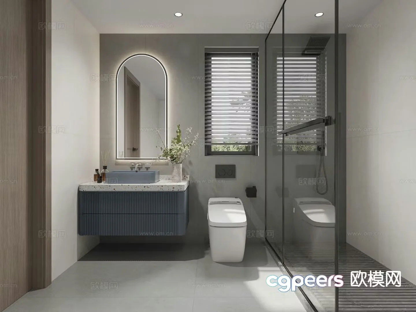 Modern bathroom bathroom 3d model