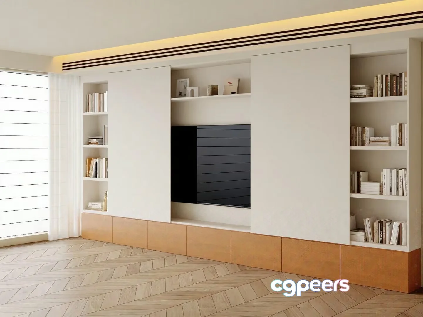 Modern Living Room 3D Model – 6715 – CORONA Render