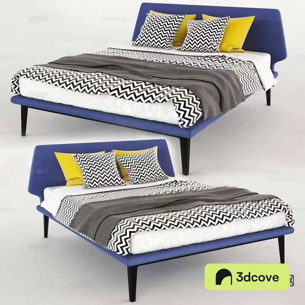 Modern double bed