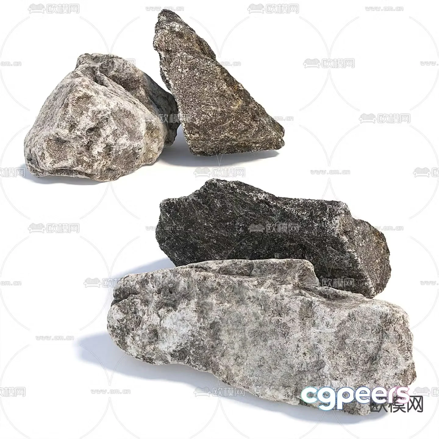 stone rocks rock 3d model