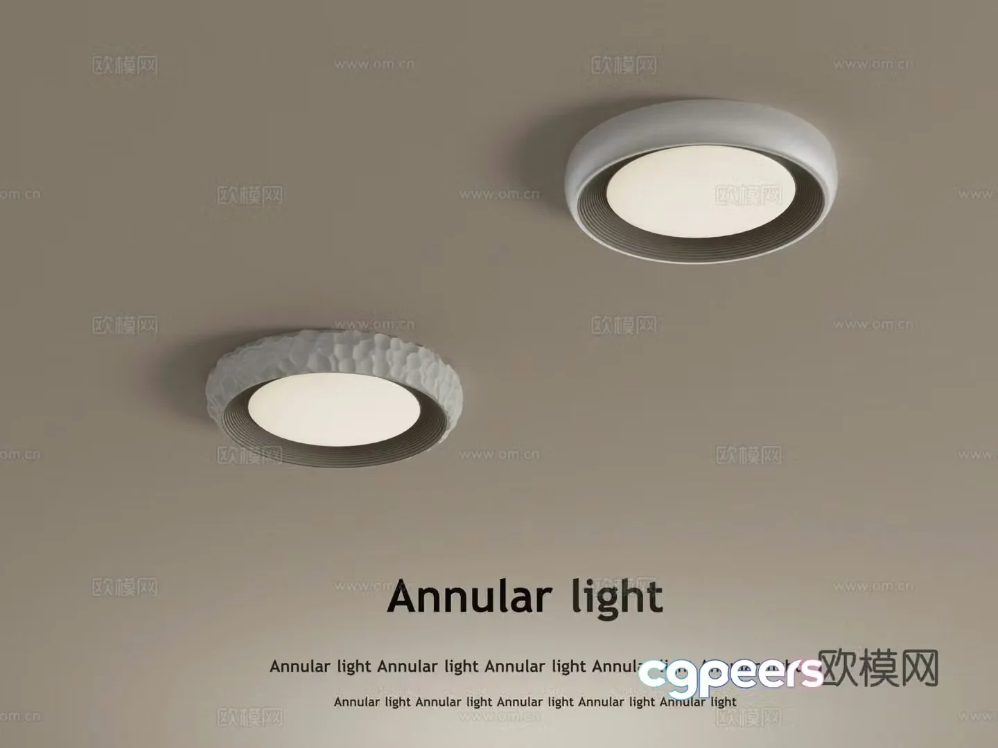 Cream style ceiling lamp 3d model