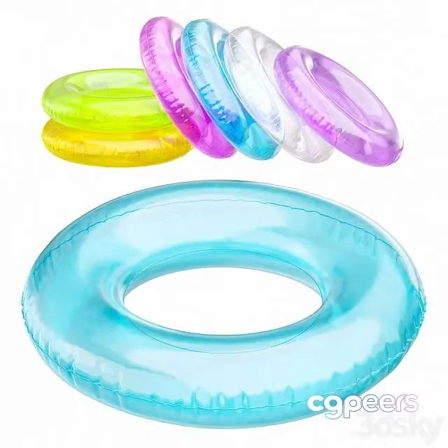 3ds Max Free – Inflatable swim ring for the pool in 7 colors