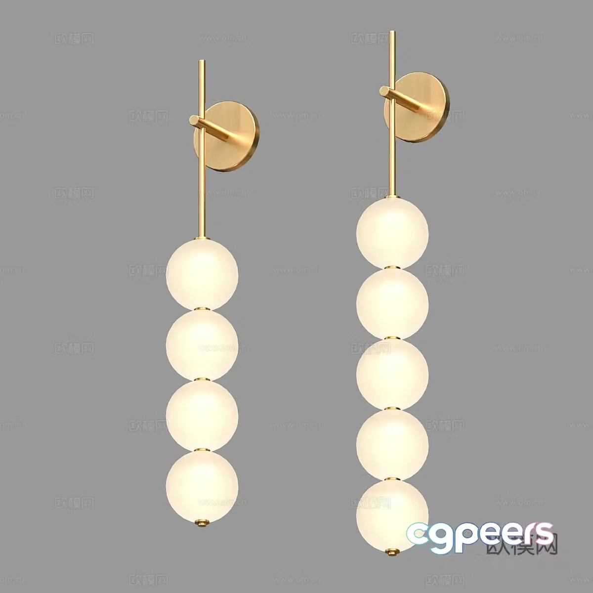 Modern simple and light luxury wall lamp wall lamp simple wall lamp restaurant wall lamp spherical wall lamp 3d model