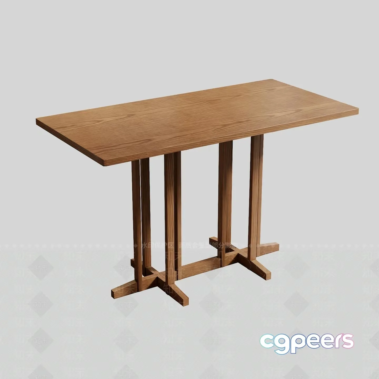 Wooden Table 3D Model – 7016 – VRAY Render