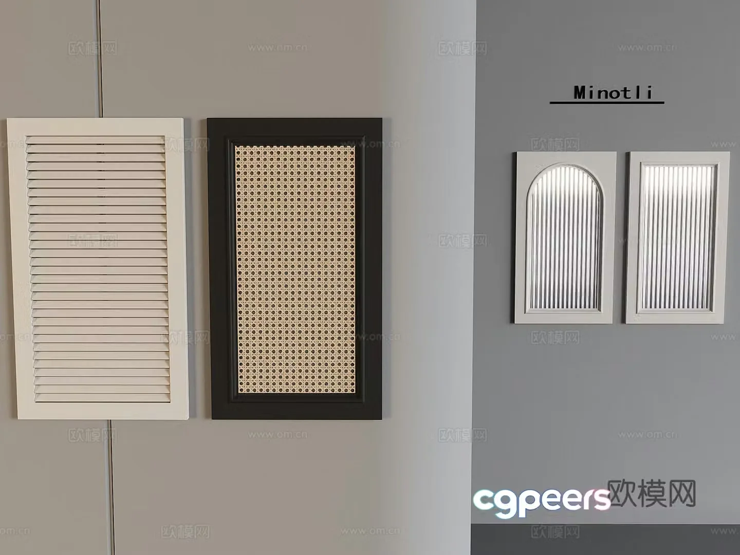 Modern decorative cabinet 3d model