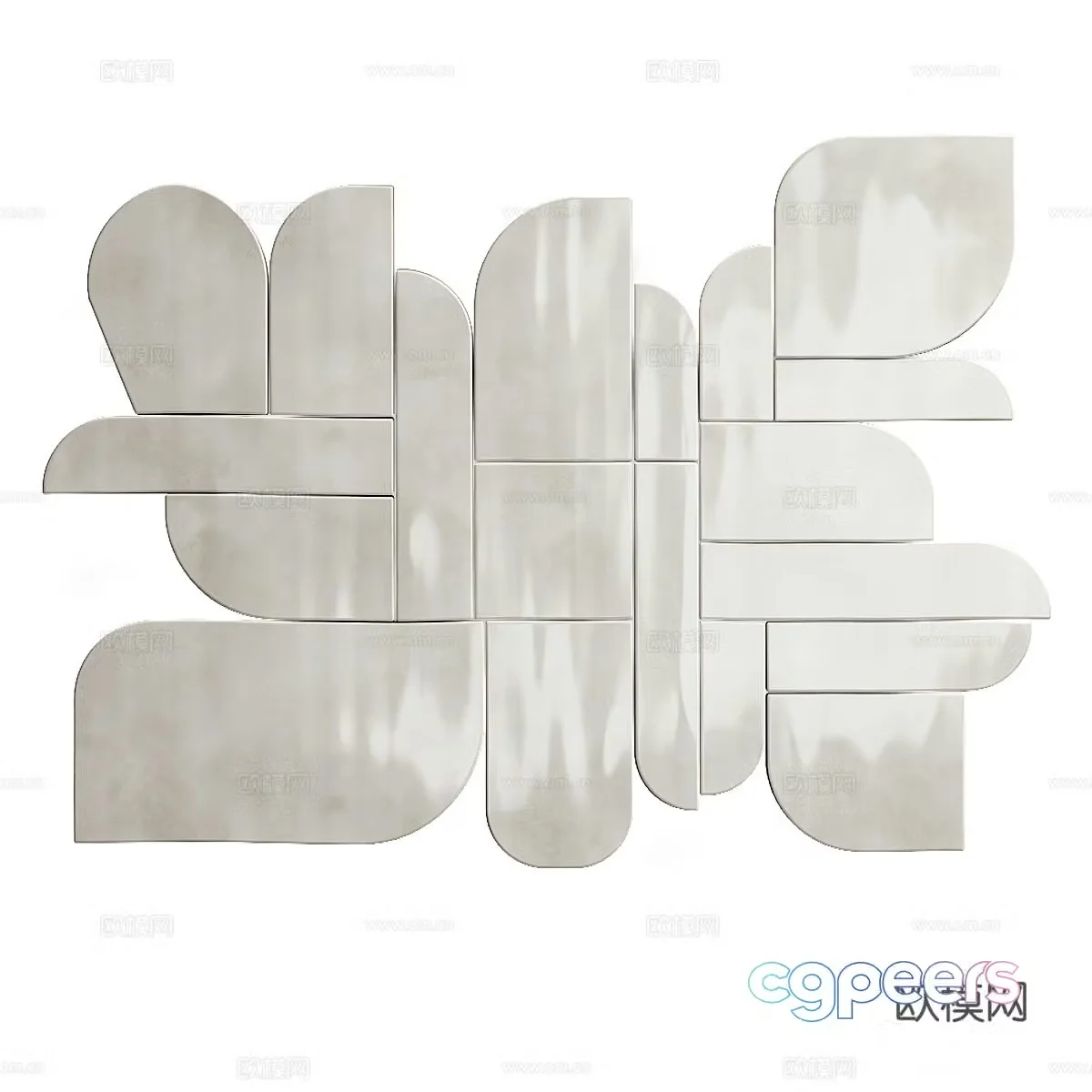 Modern wall decoration pendant 3D model